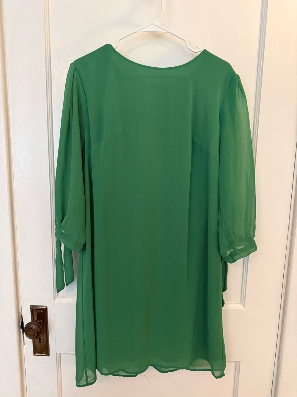 Emerald Green Chiffon Dress
